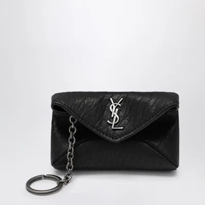 Saint Laurent Keychain Case Envelope Cassandre Black