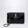 Saint Laurent Keychain Case Envelope Cassandre In Black