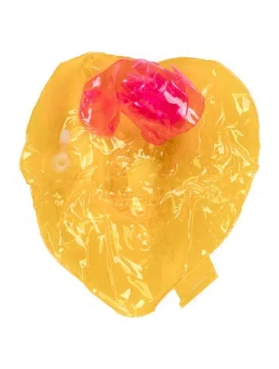 Pre-owned Saint Laurent Babies' Kids Floatie Kings In Yellow