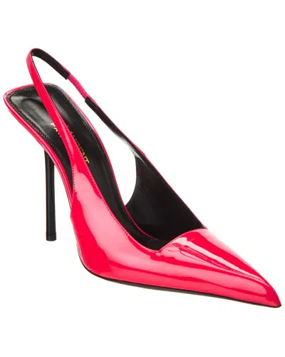 Saint Laurent Kiss 105 Patent Leather Slingback Pumps In Multicolor