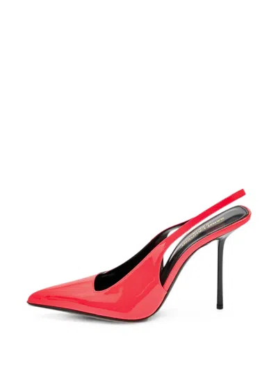 Pre-owned Saint Laurent Kiss Slingback Pumps In Pink