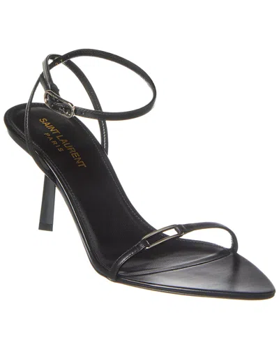 SAINT LAURENT SAINT LAURENT KITTY 75 LEATHER SANDAL