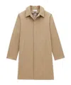 Saint Laurent Knee-length Long-sleeved Mackintosh Coat In Nude