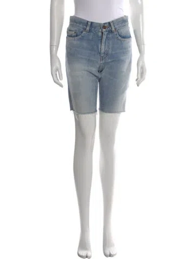 Pre-owned Saint Laurent Knee-length Shorts In Blue