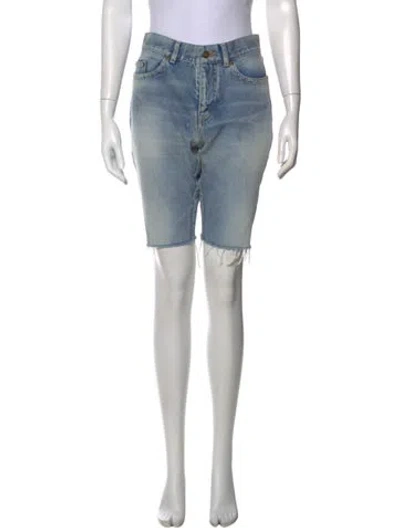 Pre-owned Saint Laurent Knee-length Shorts In Blue