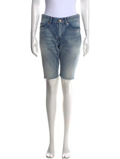 Pre-owned Saint Laurent Knee-length Shorts In Blue
