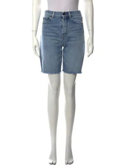 Pre-owned Saint Laurent Knee-length Shorts In Blue