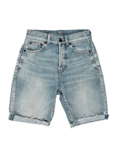 Pre-owned Saint Laurent Knee-length Shorts In Blue