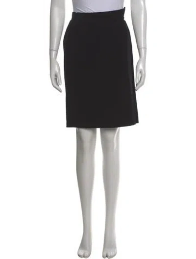 Pre-owned Saint Laurent Knee-length Skirt In Black