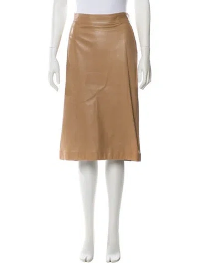Pre-owned Saint Laurent Knee-length Skirt In Neutral