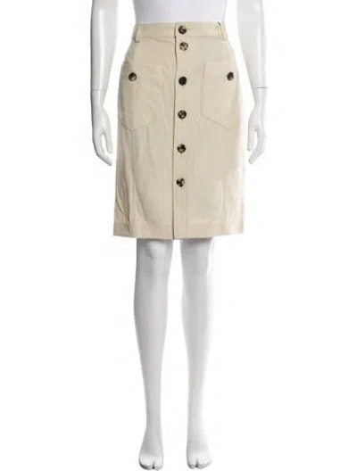Pre-owned Saint Laurent Knee-length Skirt W/ Tags In Neutrals