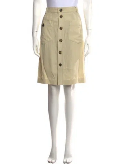 Pre-owned Saint Laurent Knee-length Skirt W/ Tags In Neutrals