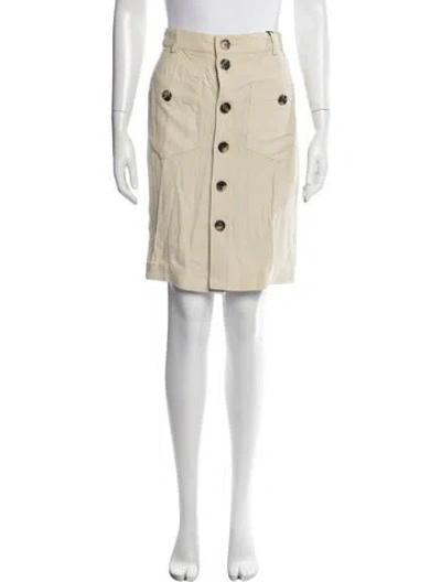 Pre-owned Saint Laurent Knee-length Skirt W/ Tags In Neutrals