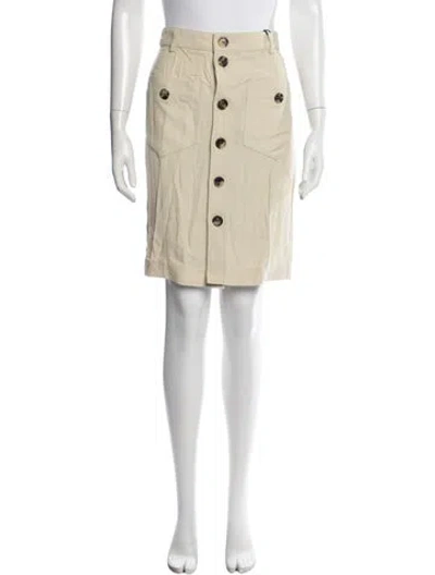 Pre-owned Saint Laurent Knee-length Skirt W/ Tags In Neutrals