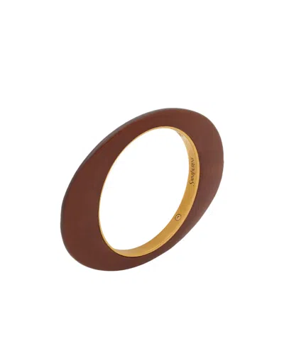 Saint Laurent Knife-shaped Bracelet In Brown