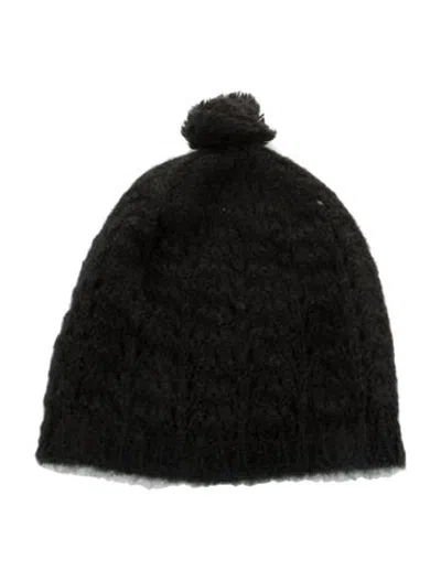 Pre-owned Saint Laurent Knit Beanie In Black