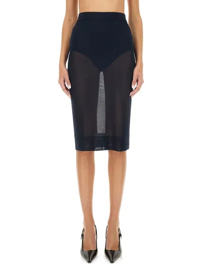 SAINT LAURENT KNIT PENCIL SKIRT