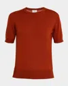 Saint Laurent T-shirt Sweater In Wool In Multi