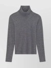 Saint Laurent Gray Wool Turtleneck In Grey