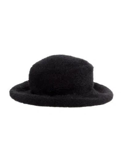 Pre-owned Saint Laurent Knitted Bucket Hat. W/tags In Black
