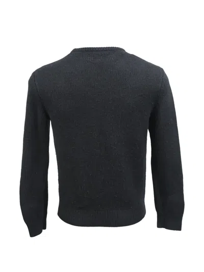 Pre-owned Saint Laurent Knitted Crew-neck Sweater In Black