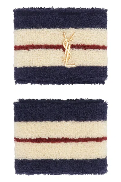 Saint Laurent Knitted Cuffs In White