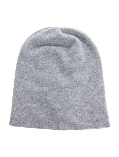 Pre-owned Saint Laurent Knitted Hat In Grey