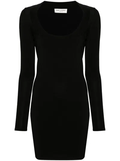 SAINT LAURENT SAINT LAURENT KNITTED MINI DRESS