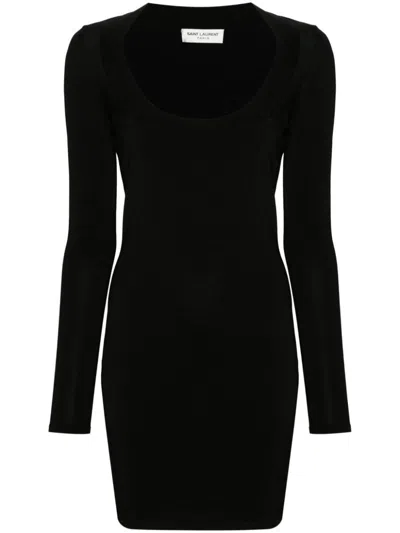 SAINT LAURENT SAINT LAURENT KNITTED MINI DRESS