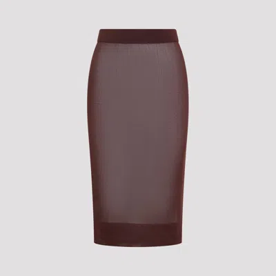 SAINT LAURENT KNITTED PENCIL SKIRT