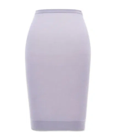 SAINT LAURENT SAINT LAURENT SEMI-SHEER WIDE HEM PENCIL SKIRT