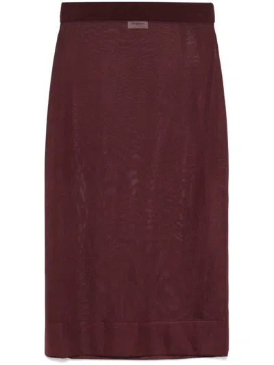 SAINT LAURENT KNITTED PENCIL SKIRT