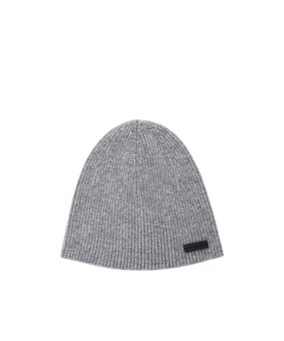 Saint Laurent Knitting Hat In Gray