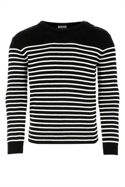 Saint Laurent Knitwear In Stripped