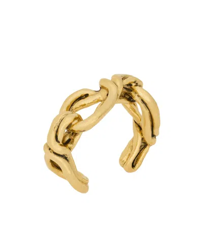 Saint Laurent Knot Cuff In Metal In Gold