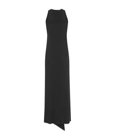 SAINT LAURENT SAINT LAURENT BACK-TIE SLEEVELESS DRESS