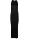Saint Laurent Knot-detail Dress In Schwarz