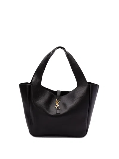 Saint Laurent `la 5 À 7` Medium Shopping Bag In Black