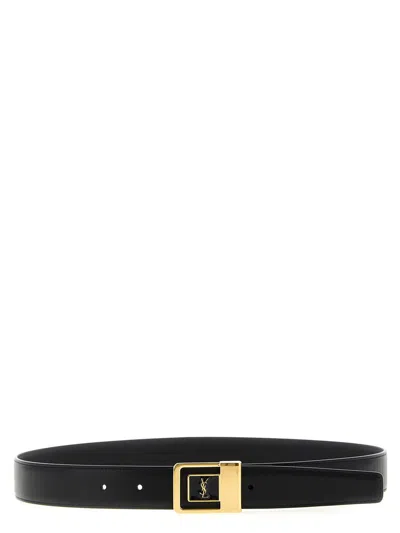 Saint Laurent 'la 66' Belt In Black