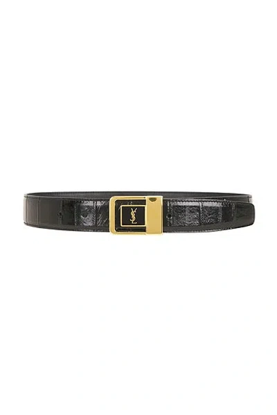 Saint Laurent La 66 Belt In Black