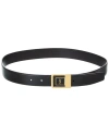 Saint Laurent 66 Buckle Belt Lacquered Leather In Black
