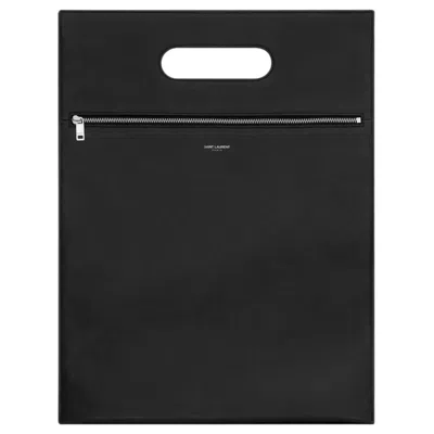 Saint Laurent La Pouch In Leather In Black