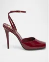Saint Laurent Le Scandale 110 Patent Leather Pumps In Grenade