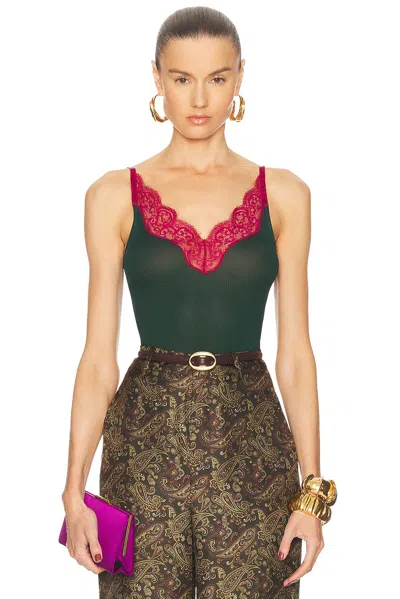 SAINT LAURENT LACE TANK TOP