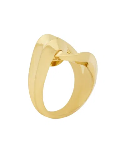 Saint Laurent Ladder-hook Ring In Yellow