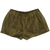 Saint Laurent Ladies Multicolor High Waist Suede Shorts In Multicolor