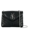 Saint Laurent Ladies Small Loulou Quilted Leather Shoulder Bag In Black