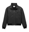 Saint Laurent Lambskin Bomber Jacket In Black