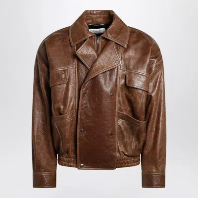 SAINT LAURENT SAINT LAURENT LAMBSKIN BOMBER JACKET