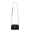 Saint Laurent Lambskin Cross-body Pouch In Black
